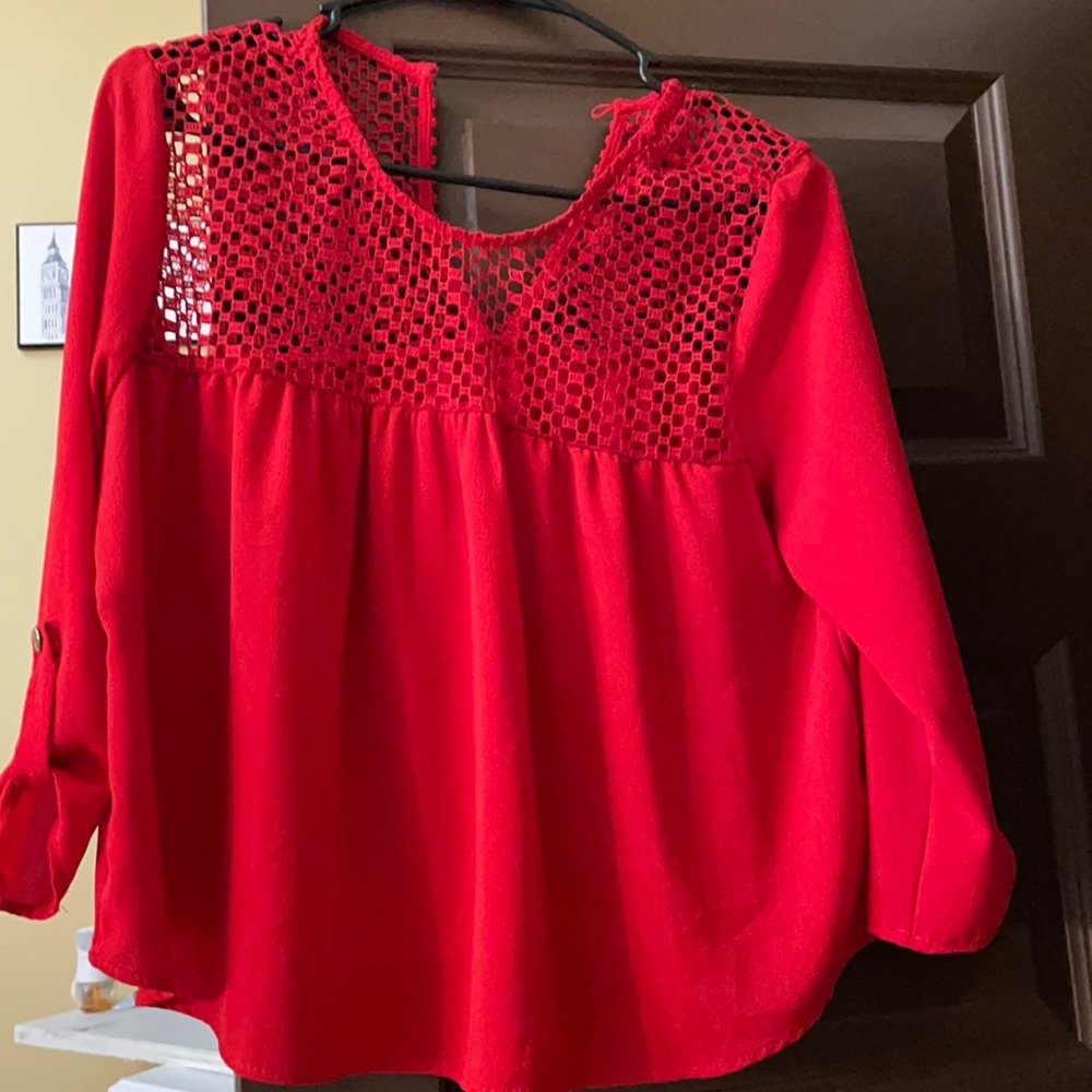 Red dressy shirt